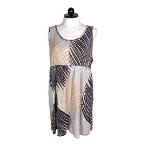 SONOMA 2X Sleeveless Tank Summer Dress Abstract Print